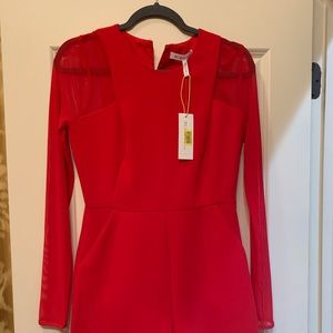 Long sleeve short jumpsuit